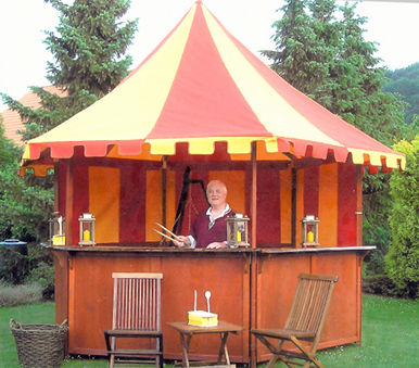 Sechseckpavillon für catering