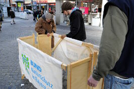 klipklap Infostand aufbauen