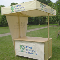 klipklap Infostand BUND mit Seitenplane