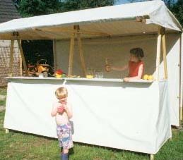 klipklap Marktstand Buffet mit Schanktheke