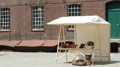 klipklap Marktstand 2m Baumwoll-Plane Marktstand 2m Baumwoll-Plane