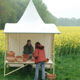 klipklap wooden Market stall 2m mit Zipfel-roof