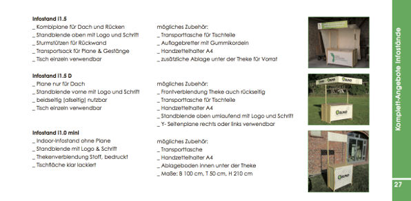 Die klipklap Broschre der kologischen Marktstnde & Infostnde